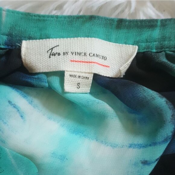 Two by Vince Camuto Top Sheer Flowy Multicolor Womens Size Small - Picture 5 of 5
